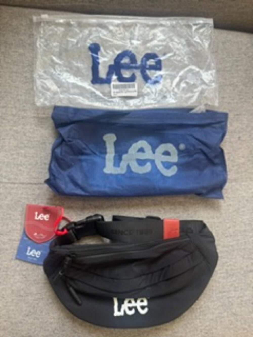 NWT The Lee Montana West Unisex Crossbody Fanny Pack Black Nylon Bag Purse